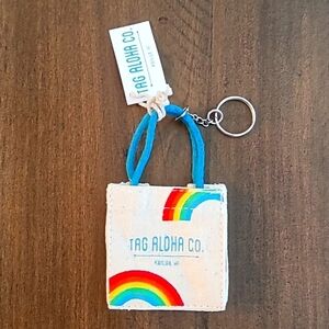 Tag Aloha Keychain Rainbow NWT